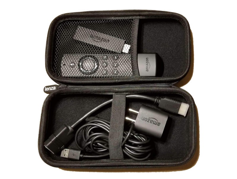 ienza Protective Travel Case for FireStickTV, AllNew FireTV4K UltraHD, Chromecast, Roku Streaming Stick and Similar Devices (Case Only) - Image 1